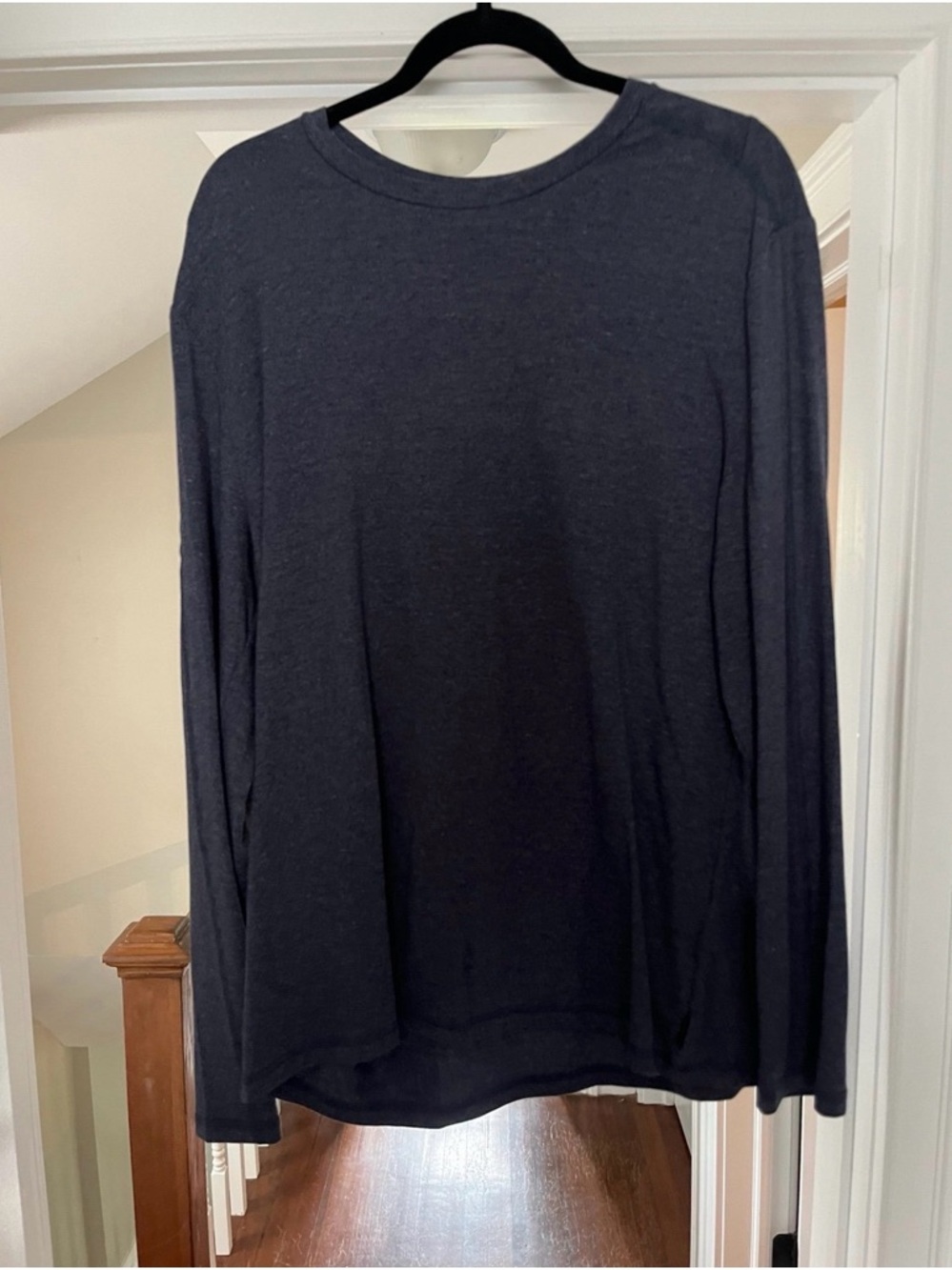 Men’s Express Long Sleeve Shirt Navy Size Large